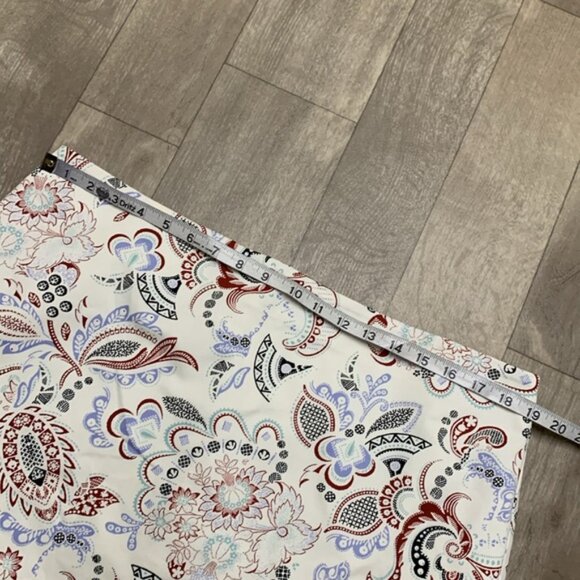Womens NWOT Ann Taylor Factory Paisley Floral‎ Boho Pencil Skirt - Picture 4 of 7